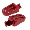 Estribos en aluminio tuning Rojo para YAMAHA PW80, recambios YAMAHA PW80