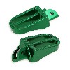 Estribos en aluminio tuning para YAMAHA PW80 (Verde), recambios YAMAHA PW80