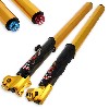 Piernas de horquilla FASTACE 600mm, eje 12mm - Oro, Recambios para Pit Bike