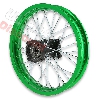 Llanta trasera Pit Bike 14'' VERDE para AGB30 (tipo 4), Recambios para Pit Bike