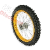Rueda delantera 17'' para Pit bike AGB30 - Dorado, Recambios para Pit Bike