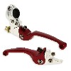 Par de manetas Pit Bike en aluminio UD Racing (ROJO), Recambios para Pit Bike
