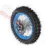 Rueda trasera 12'' AZUL completa Pit bike AGB27 (tacos 12mm), Recambios para Pit Bike