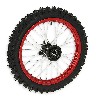 Rueda DEL. 14'' ROJO completa Pit bike AGB29, Recambios para Pit Bike