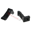 Estribos en aluminio NEGRO, Recambios minimotos