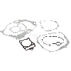 Paquete de juntas + junta cubierta de culata para quad Shineray XY200STIIE, Recambios Shineray 200STIIE y STIIEB