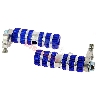 Estribos en aluminio TAF01 AZUL, Piezas Pocket Blata MT4