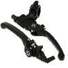 Par de palancas de maneta Pit Bike en aluminio UD Racing (negro), Recambios para Pit Bike