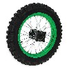 Rueda trasera Pit bike AGB30 14'' completa VERDE, Recambios para Pit Bike