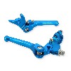 Par de manetas Pit Bike en aluminio AZUL (typo3), Recambios para Pit Bike