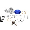 Kit 53cc 4 tranfers + cigüeñal Racing bulón 10mm (tipo B, AZUL), Recambios minimotos