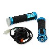 Manijas tuning + botón stop integrado azul para mini quads, Recambios para mini quads