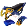 Carenado mini cross AZUL- AMARILLO (tipo 1), Piezas minimoto cross