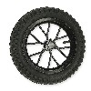 Rueda delantera completa para mini cross (8'' negra), Piezas minimoto cross