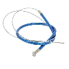 Cable de freno delantero tuning AZUL (35cm), Recambio Pocket réplica R1