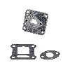 Tobera de admisión en aluminio para carburador alta presión, Piezas minimoto Supermoto