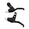 Par de manetas de freno en aluminio (NEGRO), Recambio Scooter Térmico