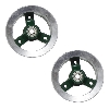 Llanta trasera mini quad verde- alu (tipo 1), Recambios para mini quads
