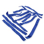 Pares de parrilla azul reposapies redes para Shineray 250STXE