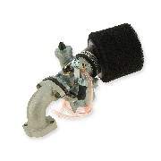 Kit de carburador de 26mm filtro de espuma codo Pit Bikes 50cc 125cc