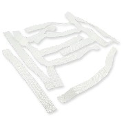 Pares de parrilla blanco reposapies redes para Shineray 300cc