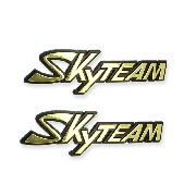 2 x Pegatina de plástico con el logotipo de SkyTeam para el tanque V-Raptor