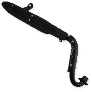Tubo de escape para Dax de 125cc - Negro