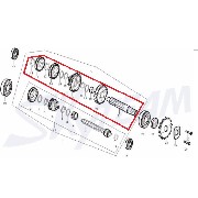 Eje contrario para motor 50-125cc por Trex Skyteam