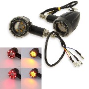 Par de intermitentes led (2 colores, 4 modos) para Bashan 300cc