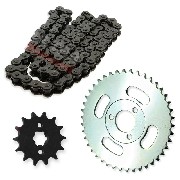 Kit de transmisión cadena + piñón + corona para Skymini 10 pulgadas ST50-8/8A