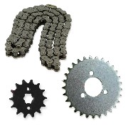 Kit de transmisión cadena + piñón + corona para Skymini ST50-8B/8C