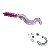 Tubo de escape Racing R1 de mini quads (ROJO)