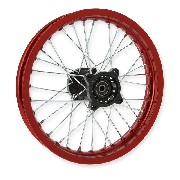 Llanta trasera Pit Bike 14'' ROJO para AGB30 (Ø:12mm, tipo 1)