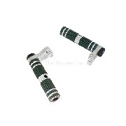 Estribos en aluminio TAF02 negro-alu