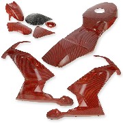 Carenado CARBONO edición especial para  MT4 (ROJO)