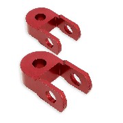 2 Realce de distancia al suelo de 3cm para Pit Bikes (rojo)