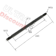 Eje de rueda 12mm x 220mm para pit bike