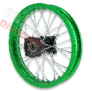 Llanta trasera Pit Bike 14'' VERDE para AGB30 (tipo 4)