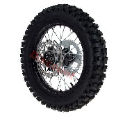 Rueda trasera 14'' completa Pit bike AGB30 Negro