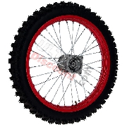 Rueda delantera 17'' para Pit bike AGB30 - Rojo