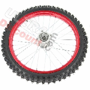 Rueda delantera 19'' ROJO para Pit bike AGB30