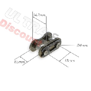 Eslabón rápido Pit Bike (Paso: 420, 13 mm)