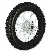 Rueda trasera 16'' para Pit bike Negro (90/100-16)