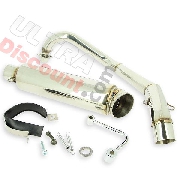 Tubo de escape Tuning INOX para Monkey 125cc