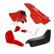 Carenado completo para Yamaha PW50 (Rojo)