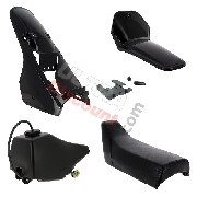 Carenado completo para Yamaha PW80 (Negro)