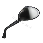 Retrovisor derecho para scooter Baotian BT49QT-12 (negro - Tipo2)