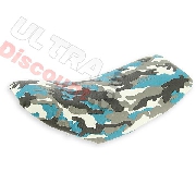 Sillín para mini quad camuflaje azul