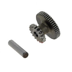 Piñón intermedio de arranque con eje para scooter chino GY6 de 125 cc
