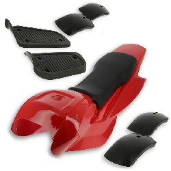 Carenado mini quad Rojo tipo 3